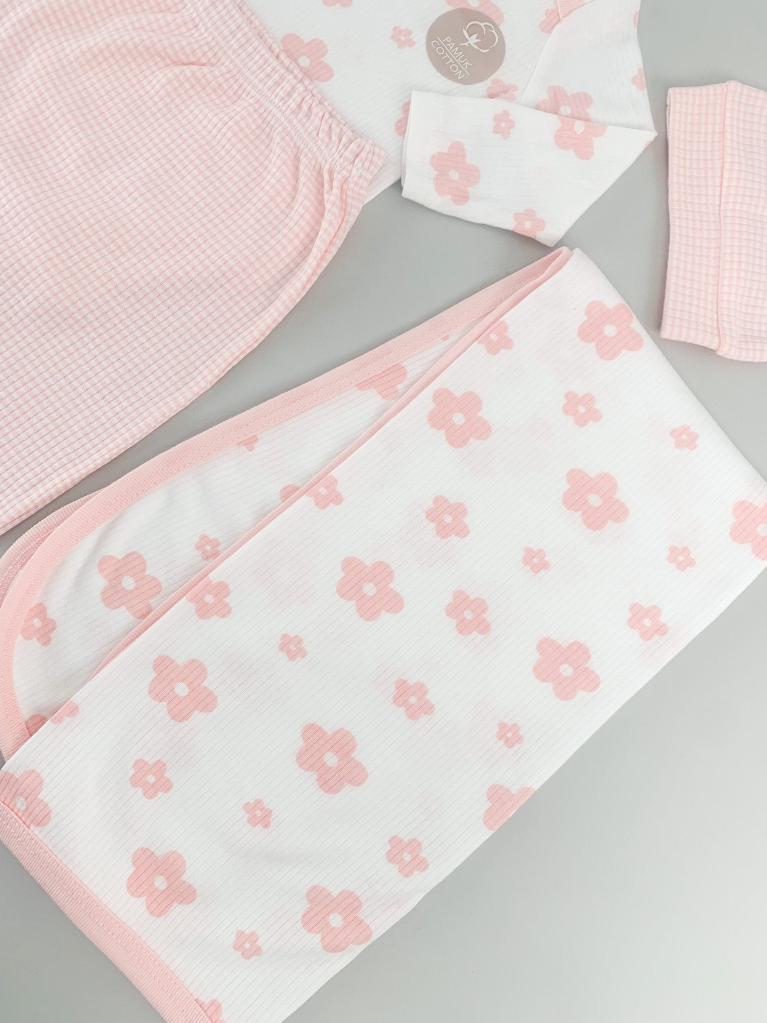 Salopeta fetite alba cu paturica - 4 piese - Botez bebelusi