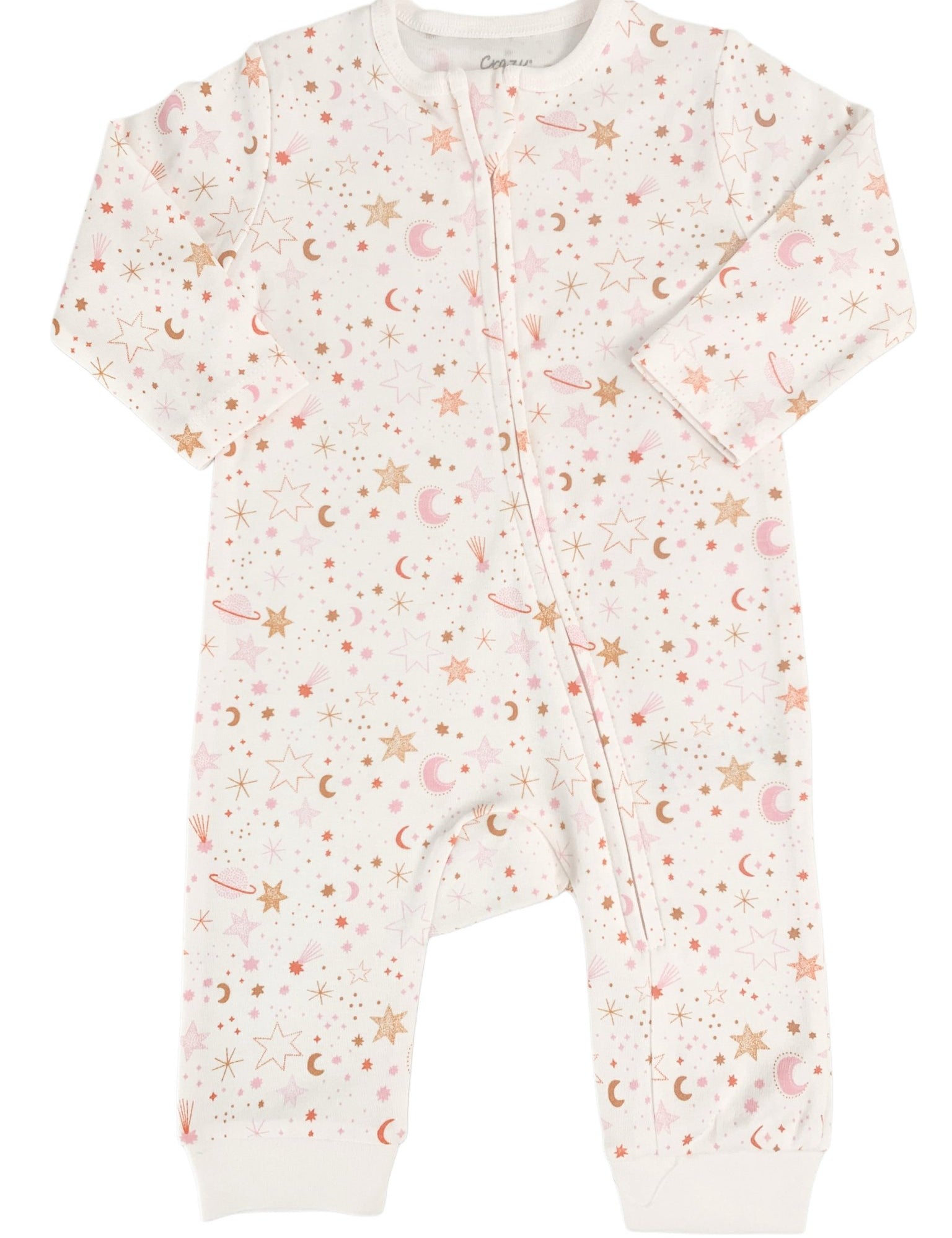 Salopeta fetite alba cu stelute - Botez bebelusi