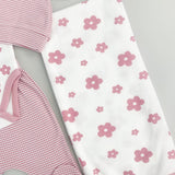 Salopeta fetite cu paturica si caciulita - 4 piese - Botez bebelusi