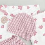 Salopeta fetite cu paturica si caciulita - 4 piese - Botez bebelusi