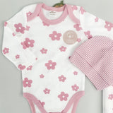 Salopeta fetite cu paturica si caciulita - 4 piese - Botez bebelusi