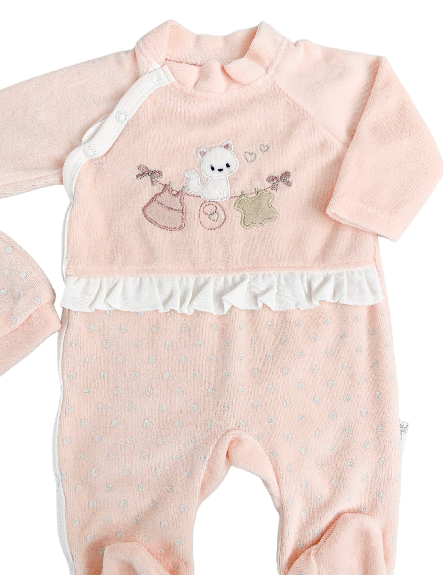 Salopeta fetite cu pisicuta - Botez bebelusi