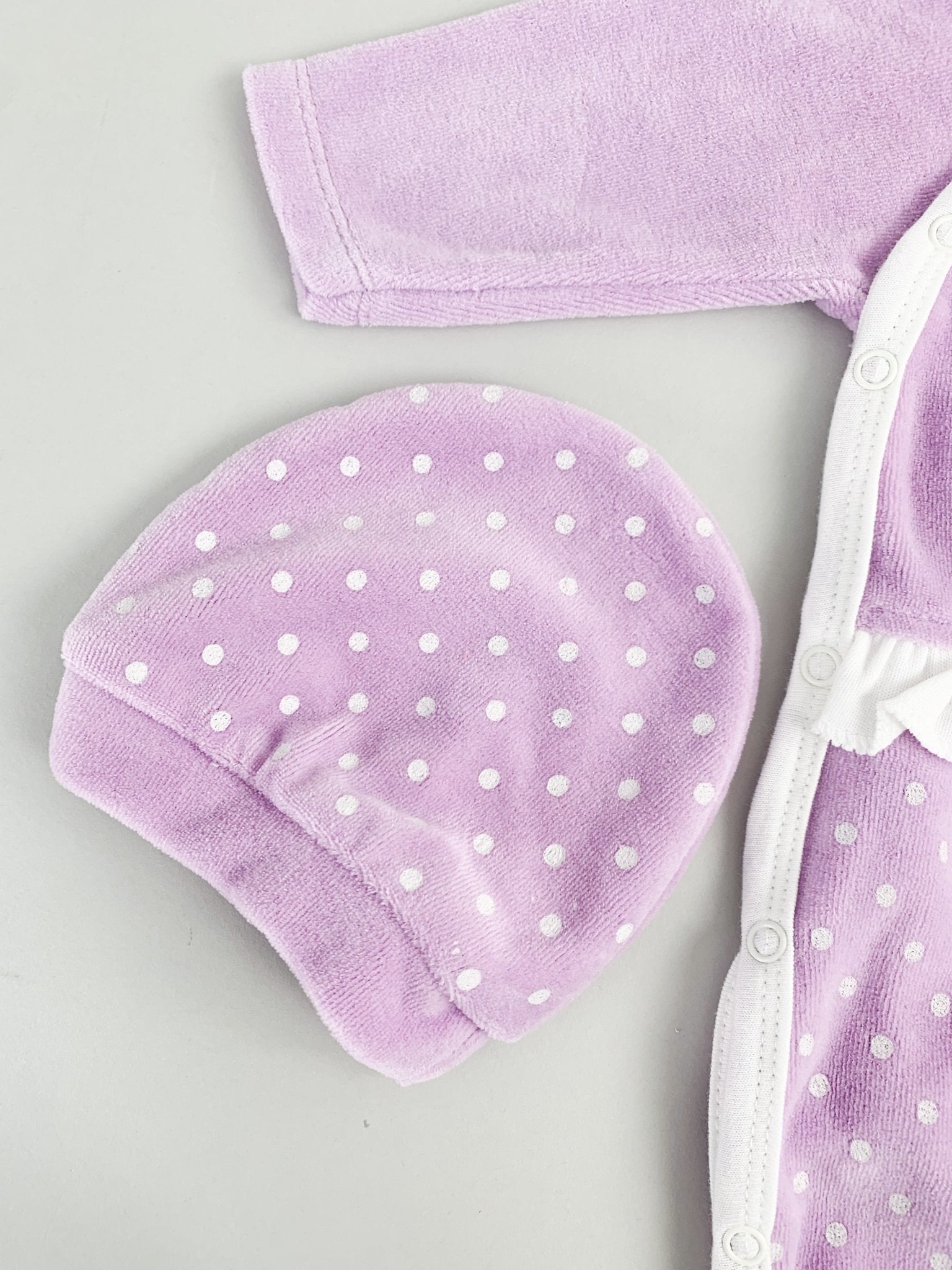 Salopeta fetite mov cu pisicuta - Botez bebelusi