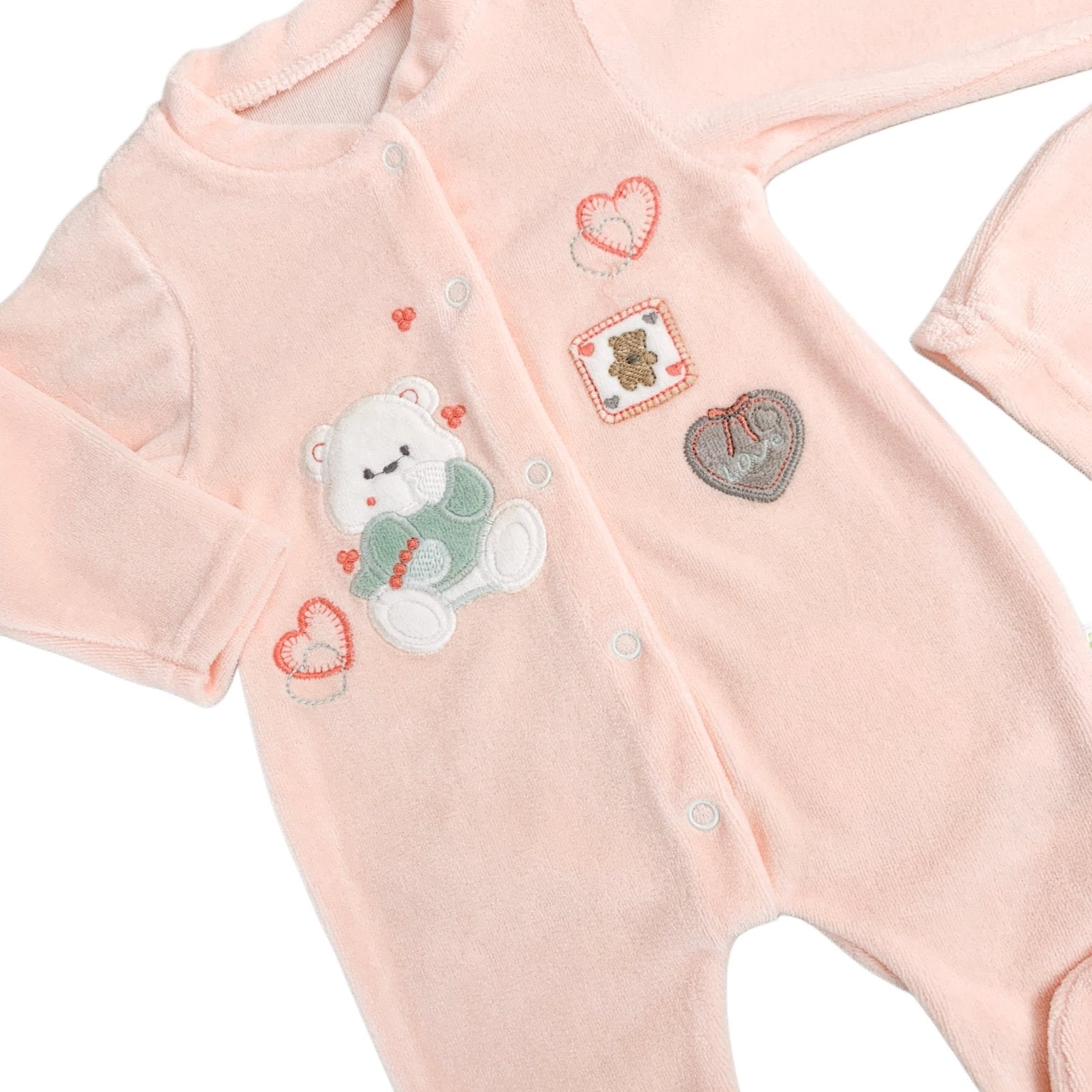 Salopeta fetite pufoasa cu ursulet - Botez bebelusi