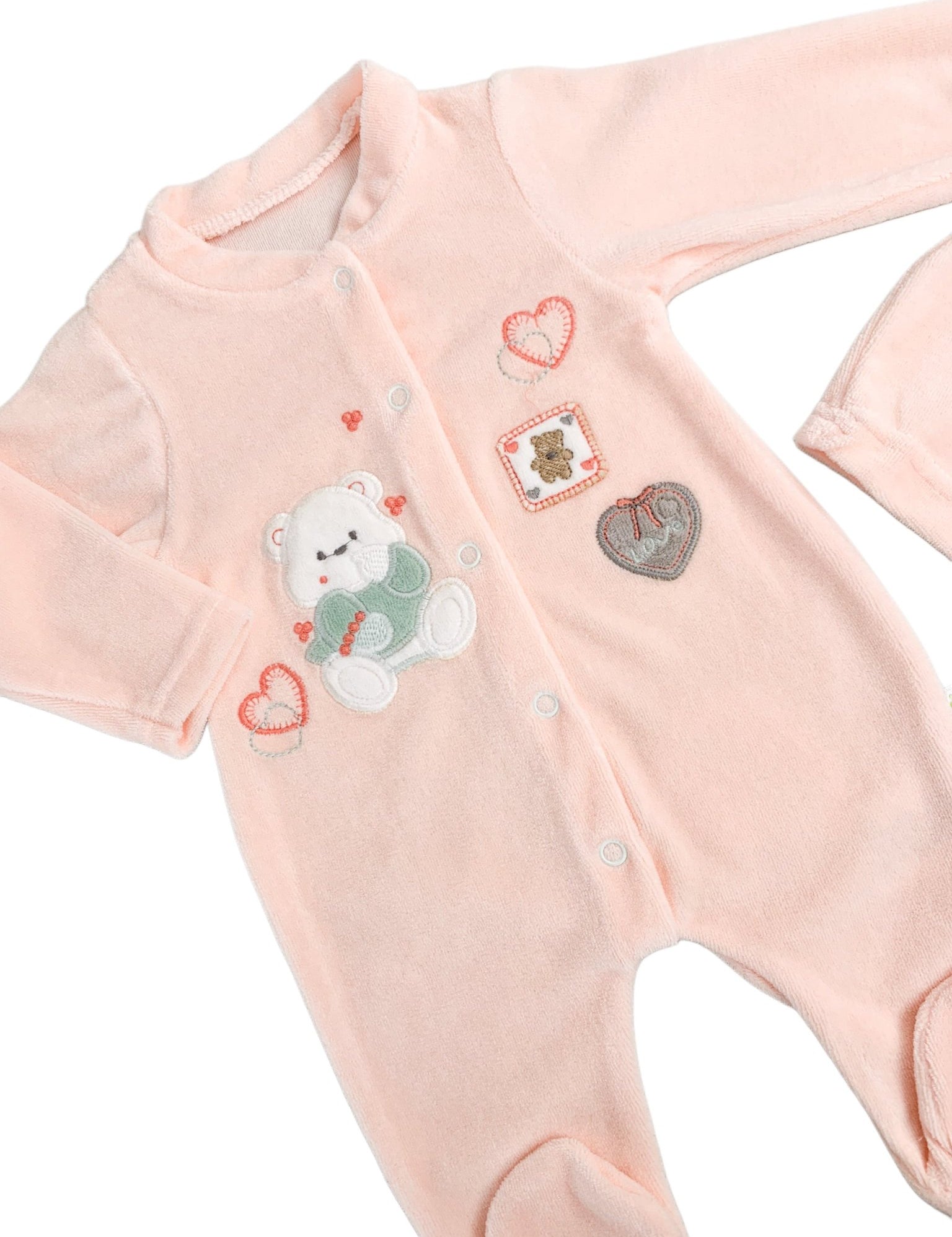 Salopeta fetite pufoasa cu ursulet - Botez bebelusi