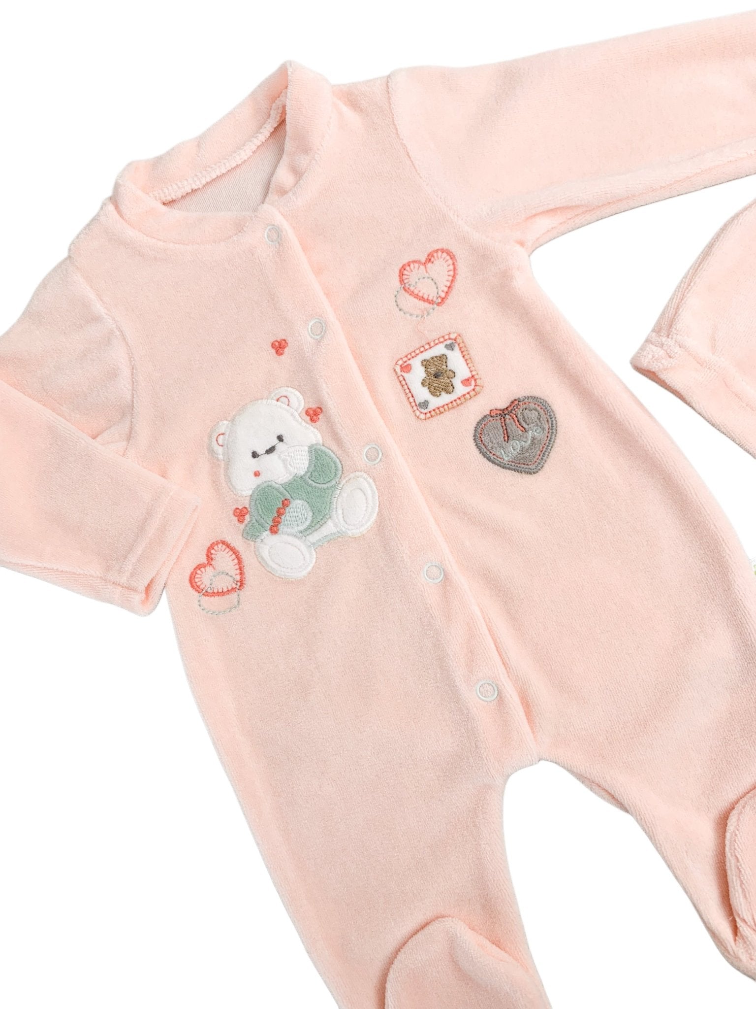 Salopeta fetite pufoasa cu ursulet - Botez bebelusi