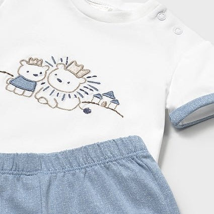 Set 2 treninguri baieti Mayoral - albastru cu alb - Botez bebelusi