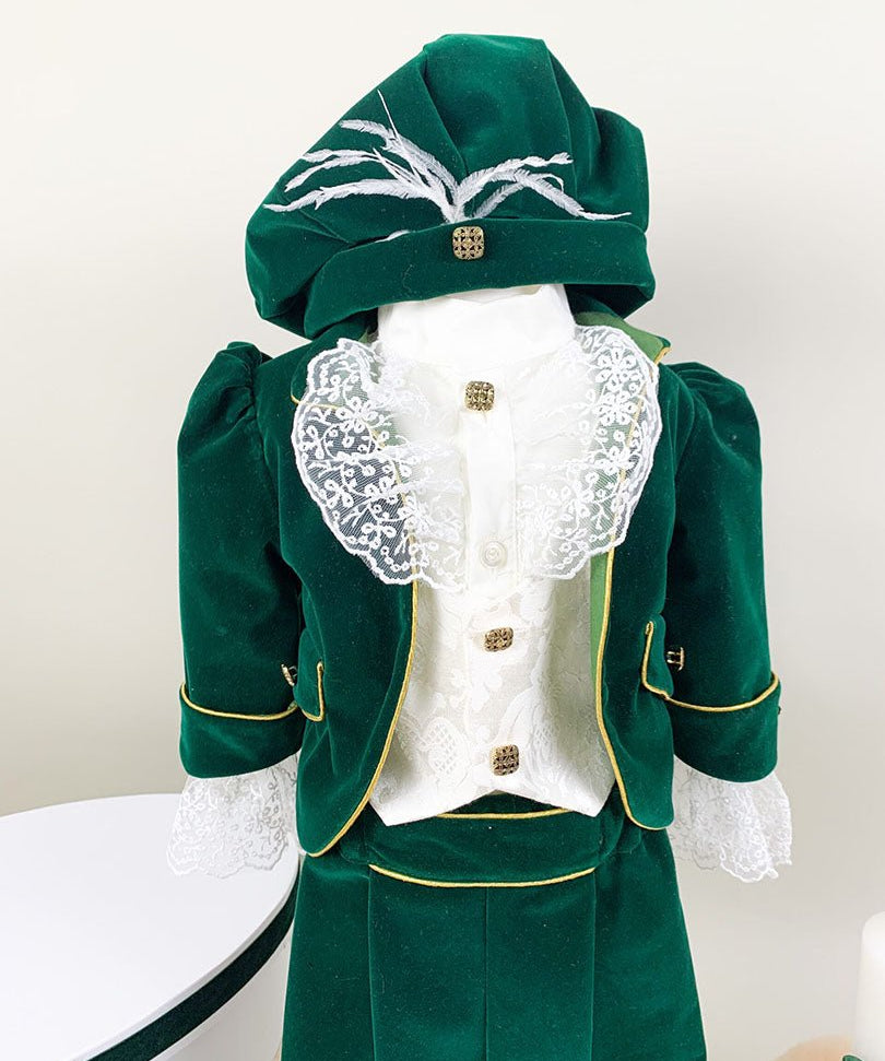 Set botez baiat print verde - Botez bebelusi