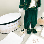 Set botez baiat print verde - Botez bebelusi