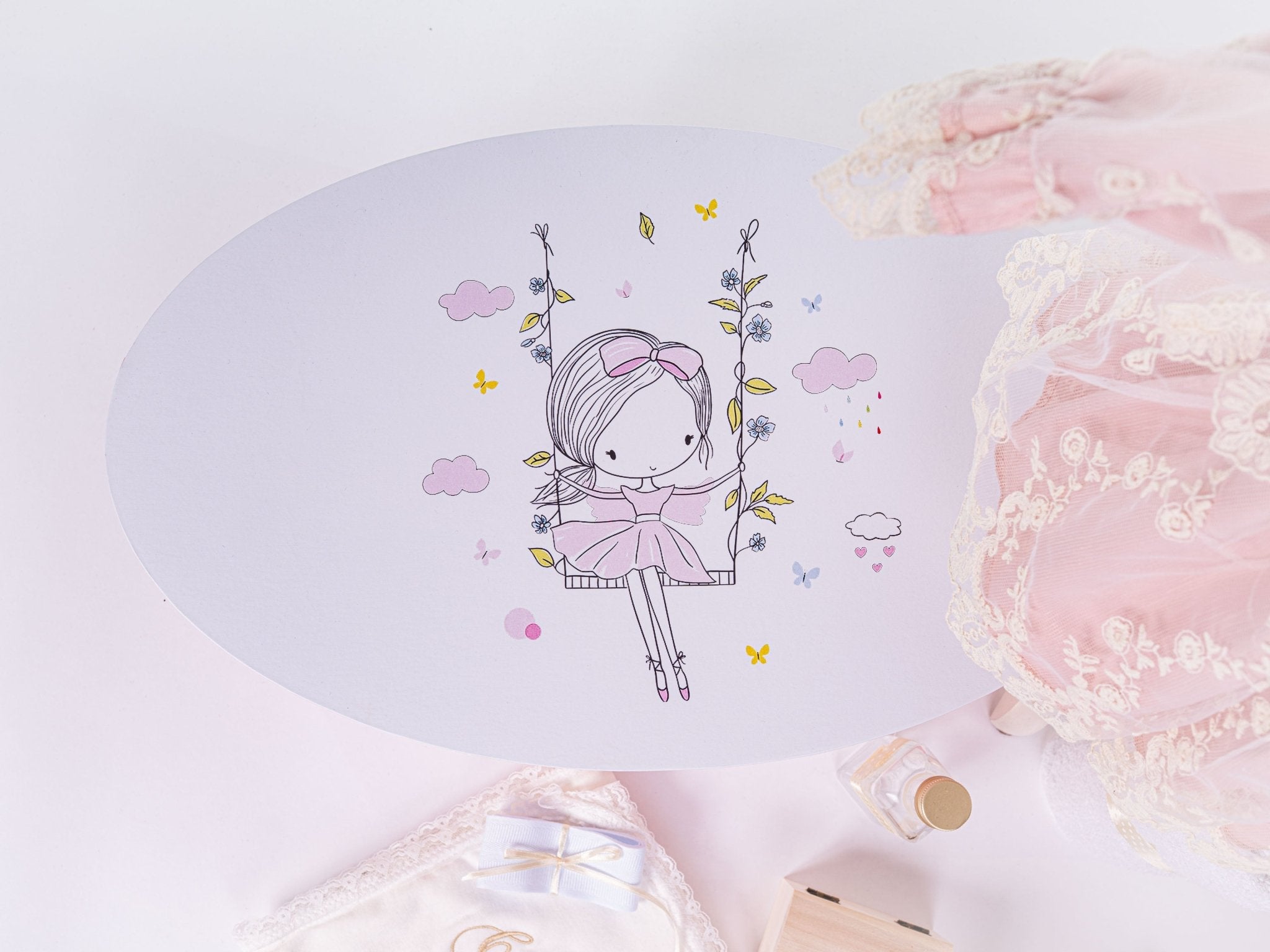 Set Botez Bebelusi cu Rochita, Cufar Depozitare si Trusou Hand - Made - Blanca - Botez bebelusi