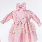 Set Botez Bebelusi cu Rochita, Cufar Depozitare si Trusou Hand - Made - Estella - Botez bebelusi