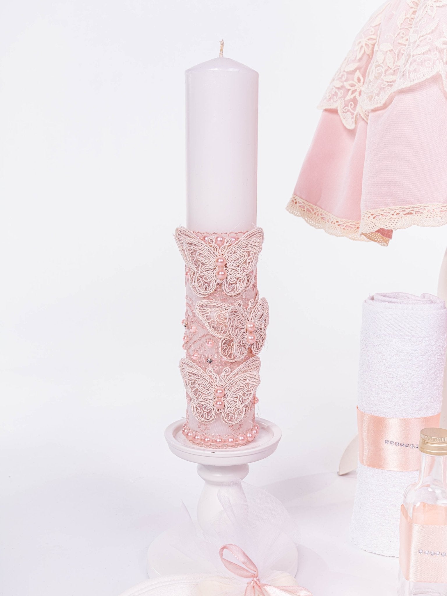 Set Botez Bebelusi cu Rochita, Cufar Depozitare si Trusou Hand - Made - Estella - Botez bebelusi