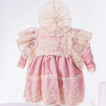 Set Botez Bebelusi cu Rochita, Cufar Depozitare si Trusou Hand - Made - Rosalia - Botez bebelusi