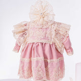 Set Botez Bebelusi cu Rochita, Cufar Depozitare si Trusou Hand - Made - Rosalia - Botez bebelusi