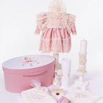 Set Botez Bebelusi cu Rochita, Cufar Depozitare si Trusou Hand - Made - Silvia - Botez bebelusi