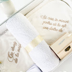 Set Botez Bebelusi cu Rochita Eleganta si Trusou Hand - Made - Alya - Botez bebelusi