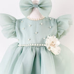 Set Botez Bebelusi cu Rochita Eleganta si Trusou Hand - Made - Alya - Botez bebelusi