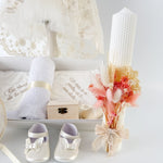 Set Botez Bebelusi cu Rochita Eleganta si Trusou Hand - Made - Ariadna - Botez bebelusi