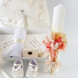 Set Botez Bebelusi cu Rochita Eleganta si Trusou Hand - Made - Ariadna - Botez bebelusi