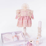 Set Botez Bebelusi cu Rochita Eleganta si Trusou Hand - Made - Beatriz - Botez bebelusi