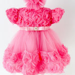 Set Botez Bebelusi cu Rochita Eleganta si Trusou Hand - Made - Leonor - Botez bebelusi