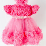 Set Botez Bebelusi cu Rochita Eleganta si Trusou Hand - Made - Leonor - Botez bebelusi
