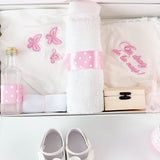 Set Botez Bebelusi cu Rochita Eleganta si Trusou Hand - Made - Leonor - Botez bebelusi