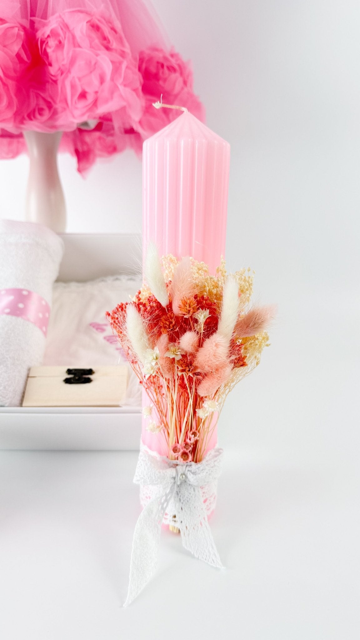 Set Botez Bebelusi cu Rochita Eleganta si Trusou Hand - Made - Leonor - Botez bebelusi