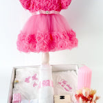 Set Botez Bebelusi cu Rochita Eleganta si Trusou Hand - Made - Leonor - Botez bebelusi