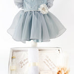 Set Botez Bebelusi cu Rochita Eleganta si Trusou Hand - Made - Madalena - Botez bebelusi