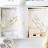 Set Botez Bebelusi cu Rochita Eleganta si Trusou Hand - Made - Madalena - Botez bebelusi