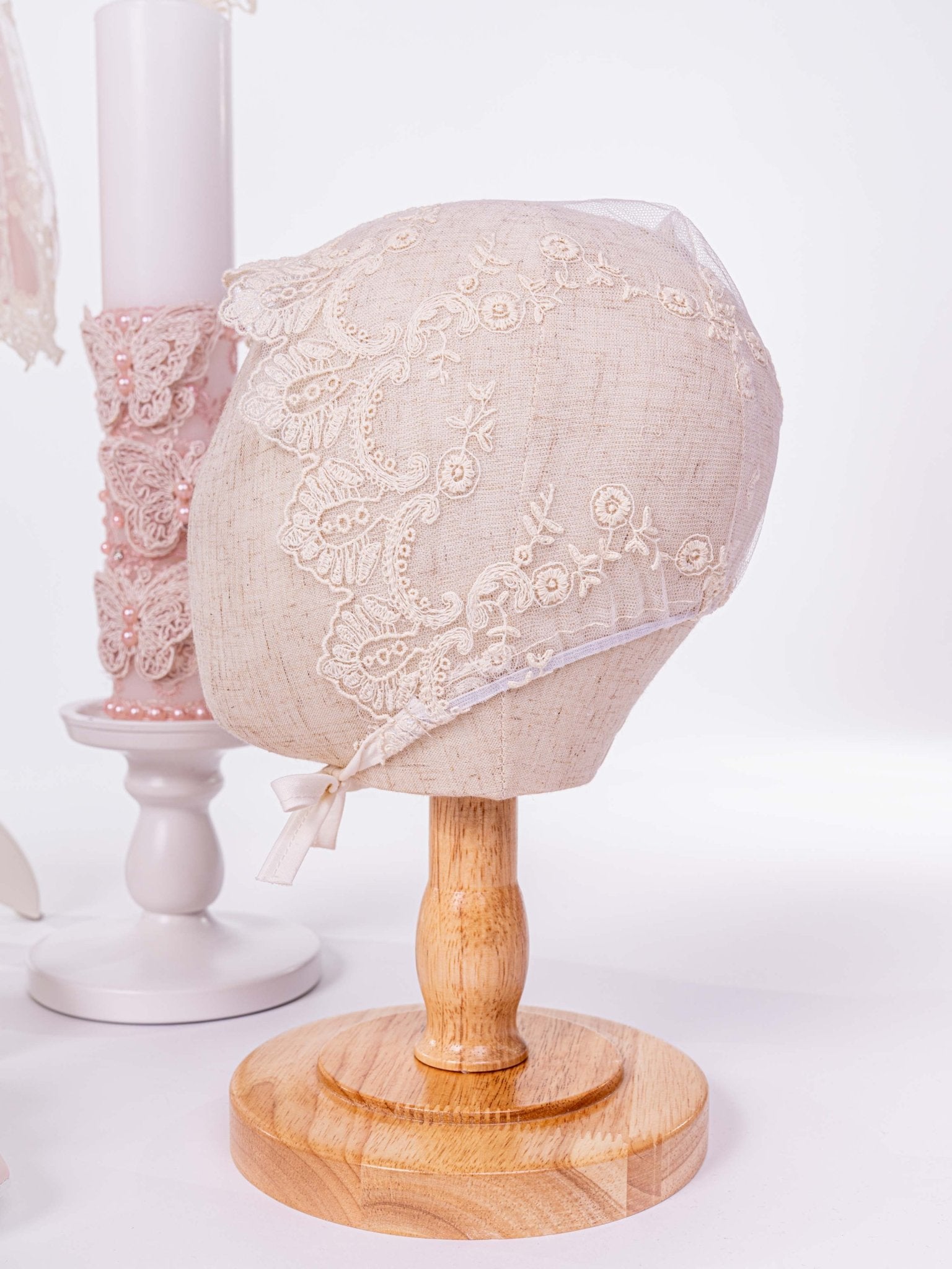 Set Botez Bebelusi cu Rochita Eleganta si Trusou Hand - Made - Nieves - Botez bebelusi