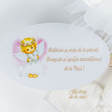 Set Botez Complet cu Rochita Ivory din Tulle si Trusou Hand - made - Siera - Botez bebelusi