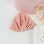 Set Botez Complet cu Rochita Roz Somon si Trusou Hand - made - Eleonora - Botez bebelusi