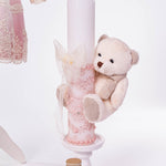 Set botez complet cu rochita, trusou hand made si lumanare personalizata - Caetana - Botez bebelusi