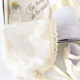 Set botez complet cu rochita, trusou hand made si lumanare personalizata - Filipa - Botez bebelusi