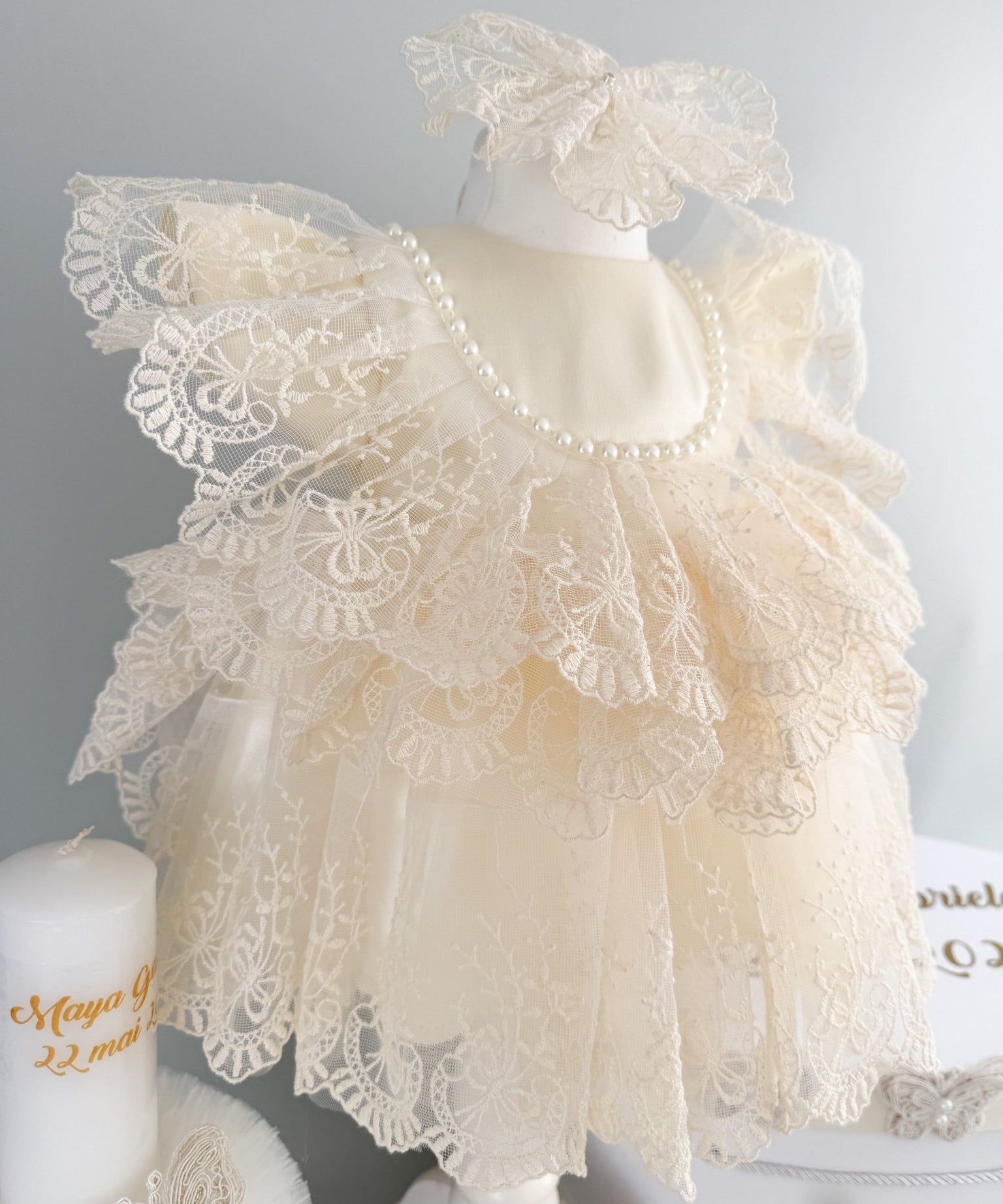 Set botez fetita complet Carmina - Botez bebelusi