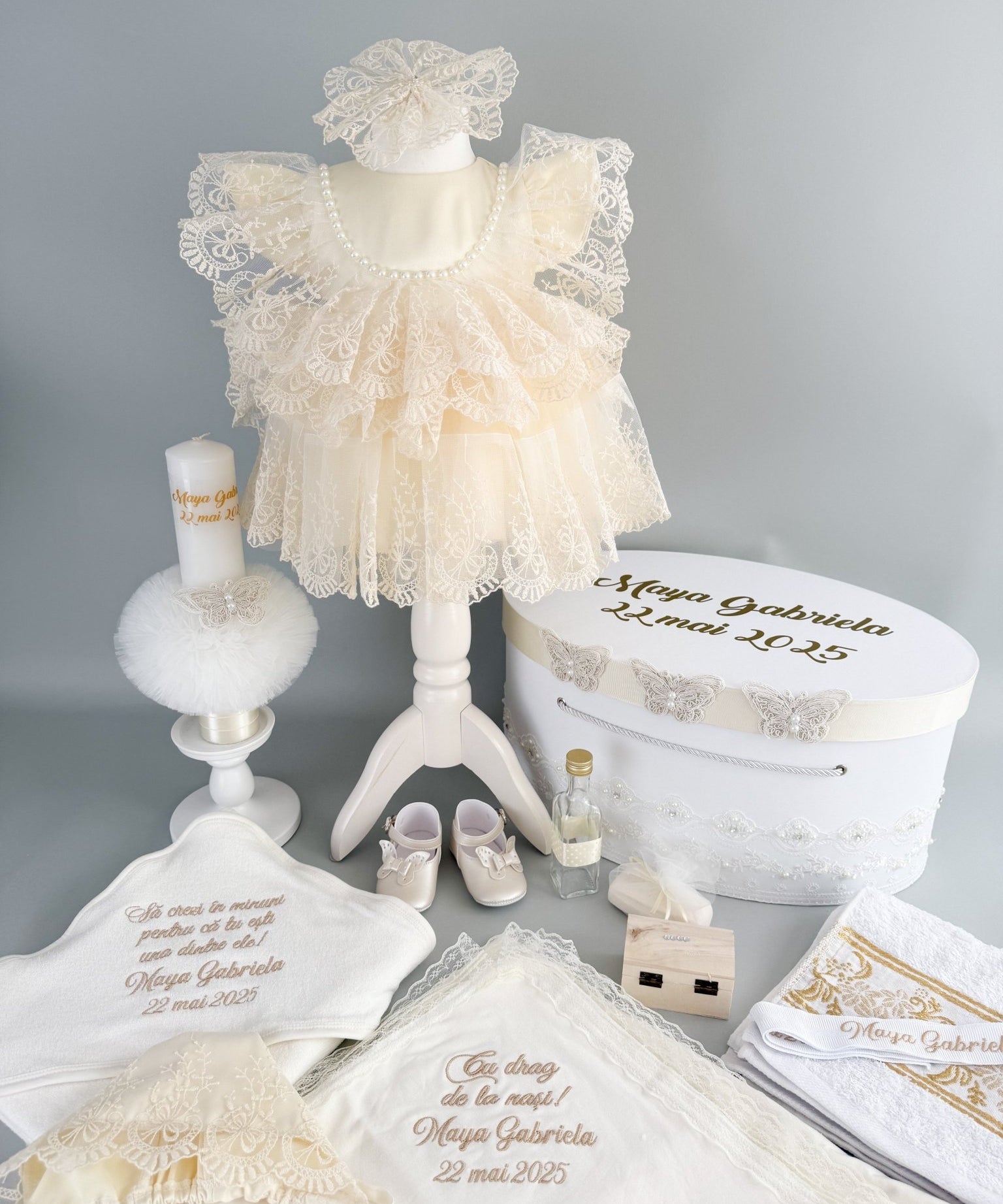 Set botez fetita complet Carmina - Botez bebelusi