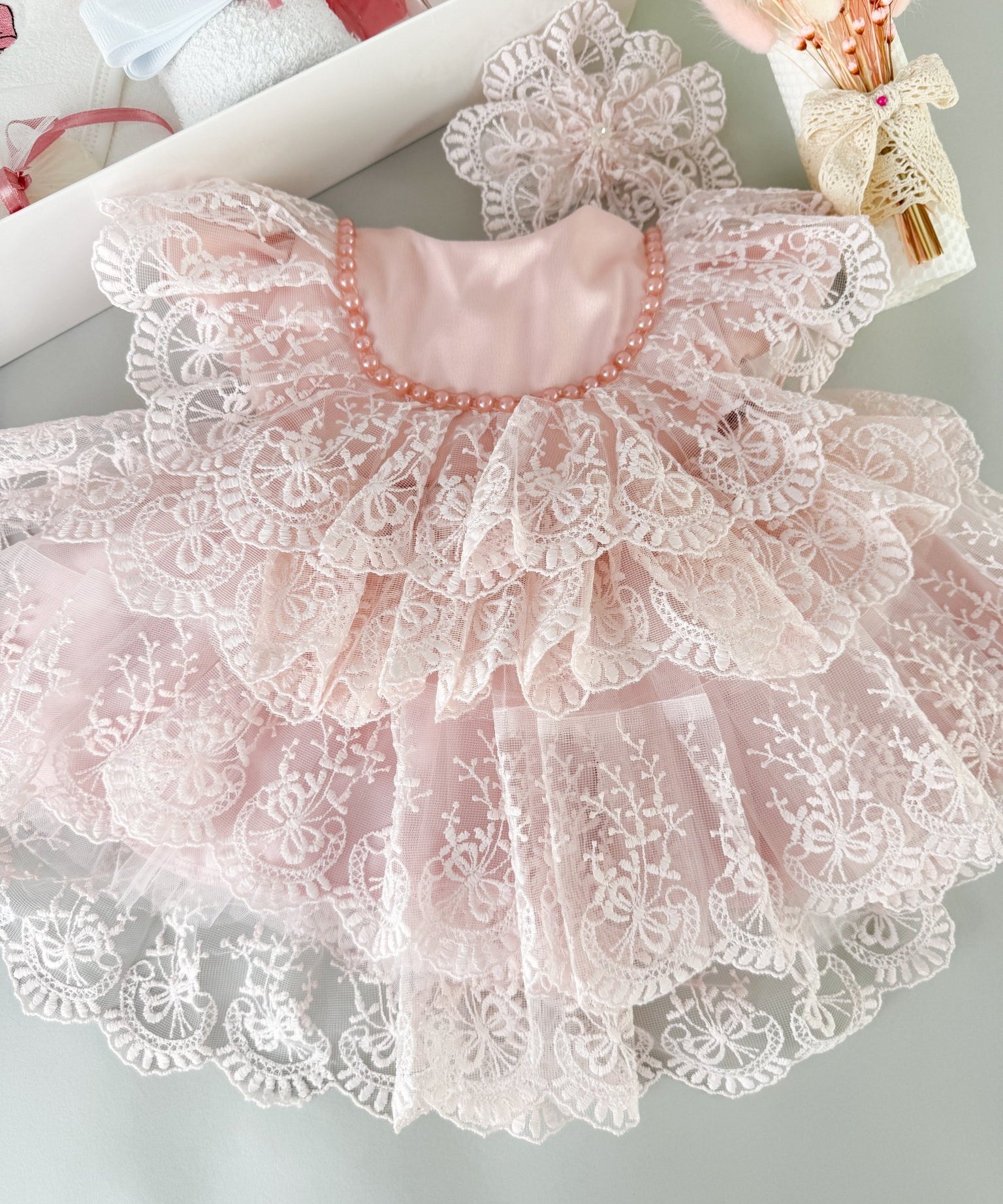 Set botez fetita complet Isolde - Botez bebelusi