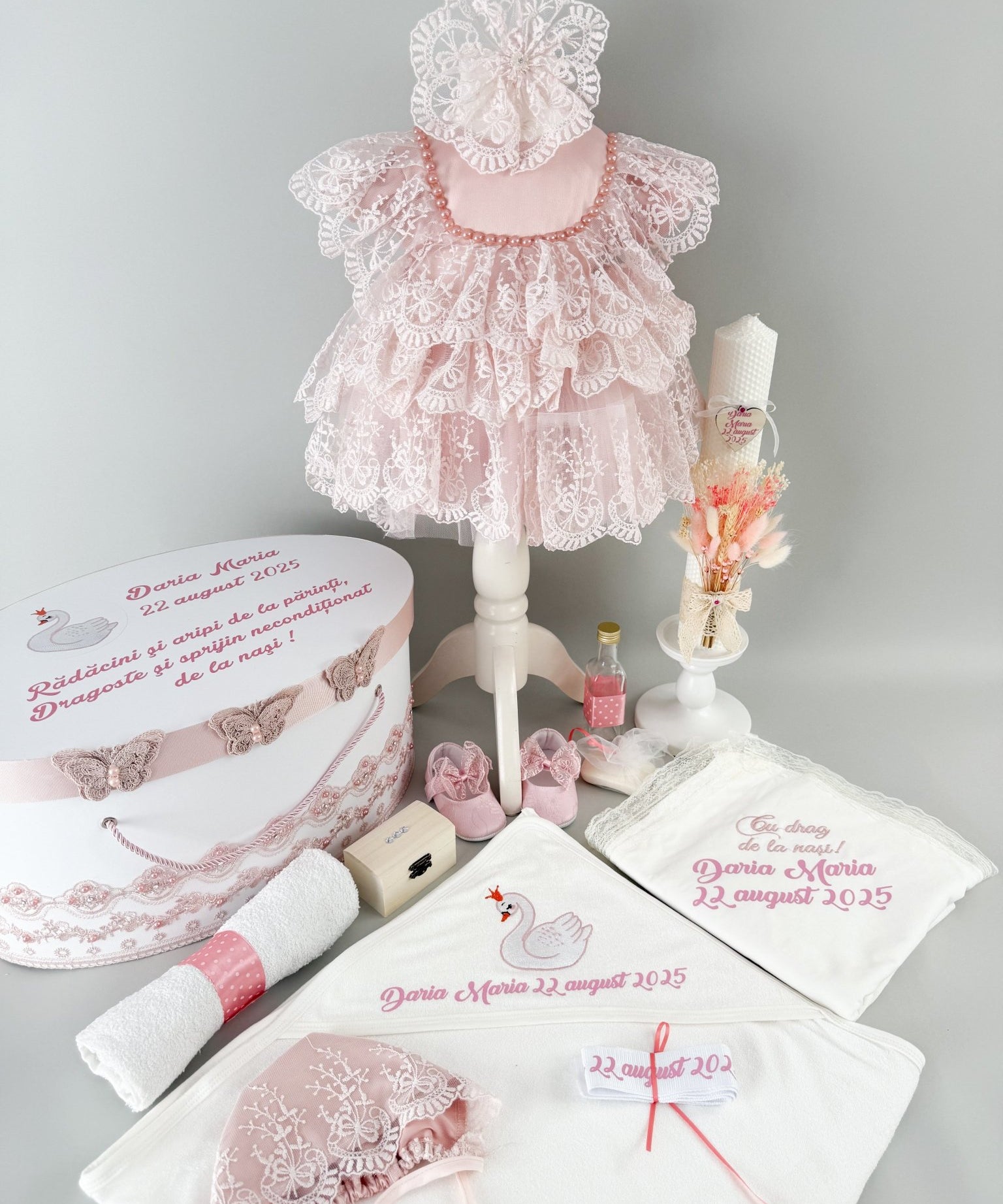 Set botez fetita complet Saphira - Botez bebelusi