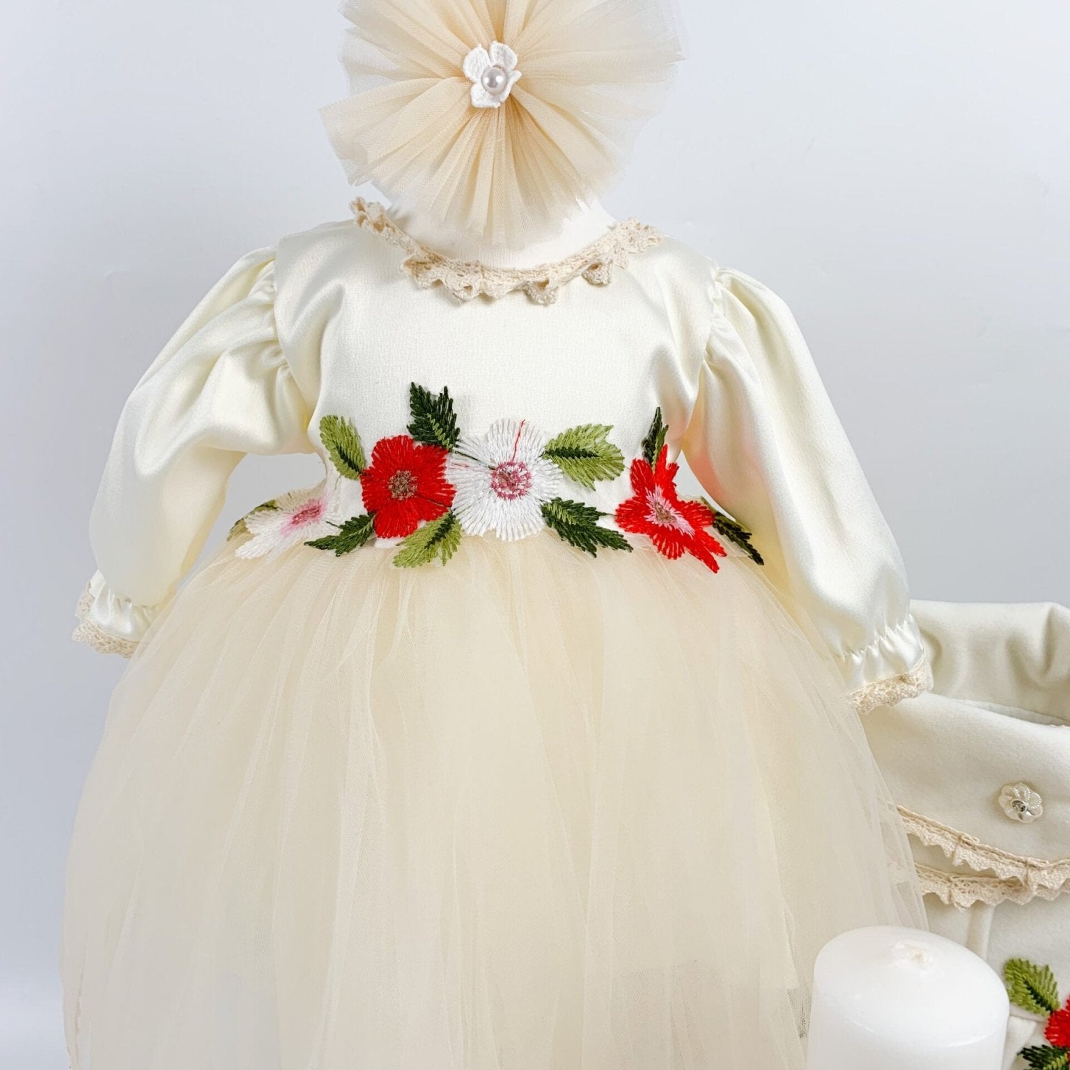 Set botez fetita cu flori Fifi - Botez bebelusi