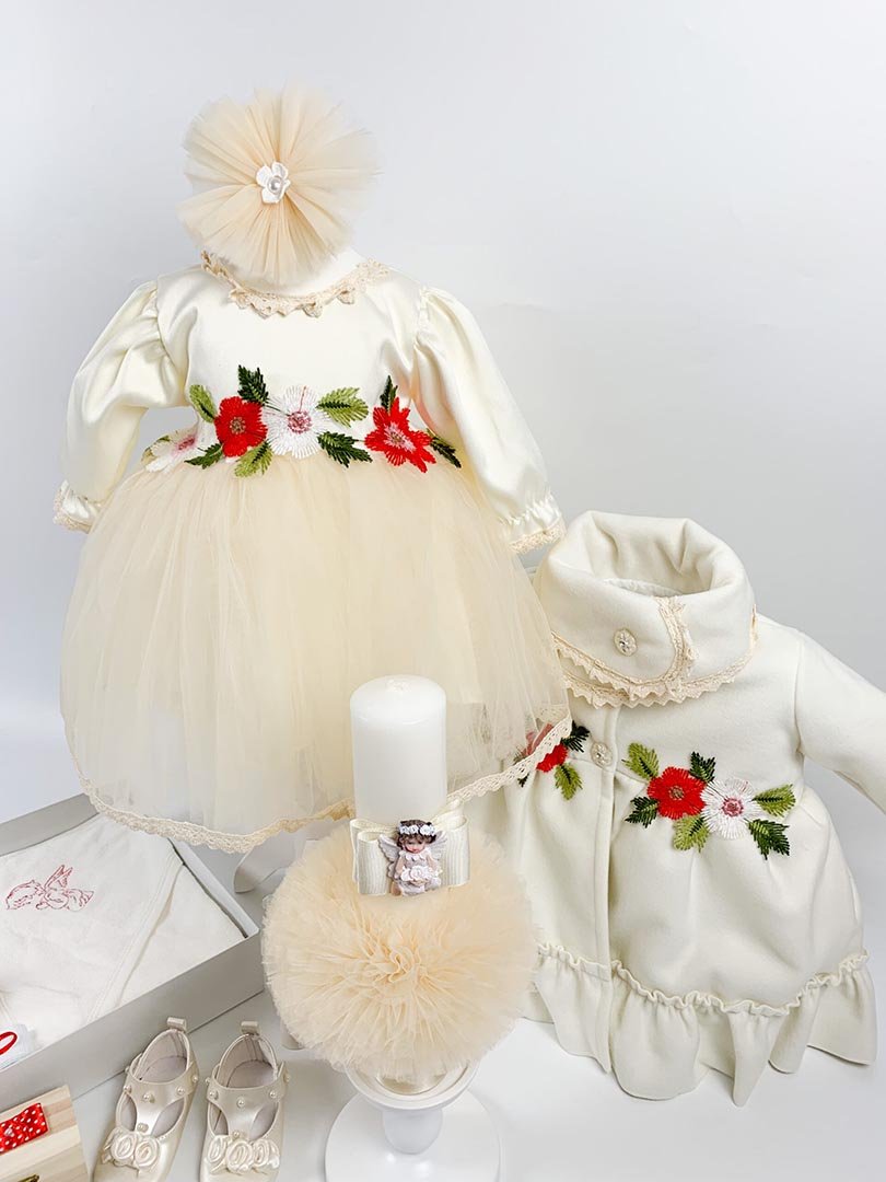 Set botez fetita cu flori Fifi - Botez bebelusi