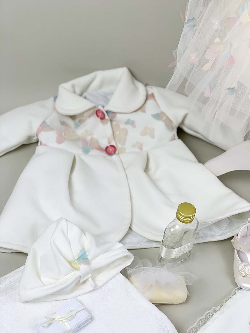 Set botez fetita cu fluturi colorati - Botez bebelusi