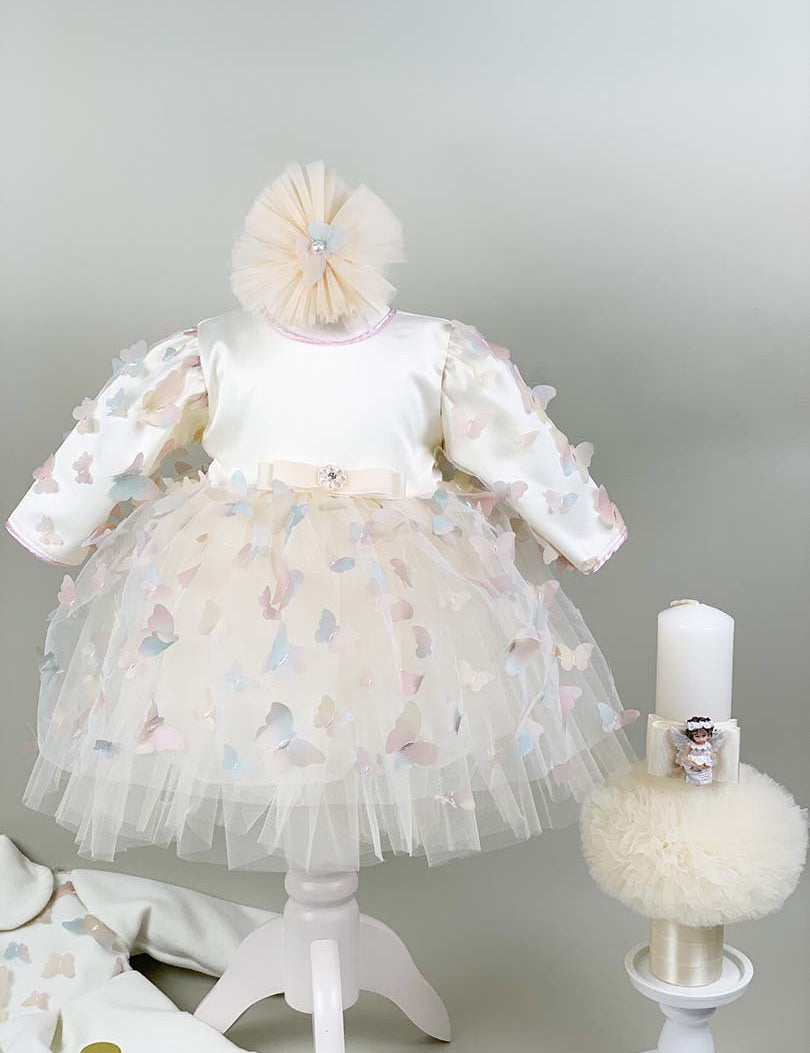 Set botez fetita cu fluturi colorati - Botez bebelusi