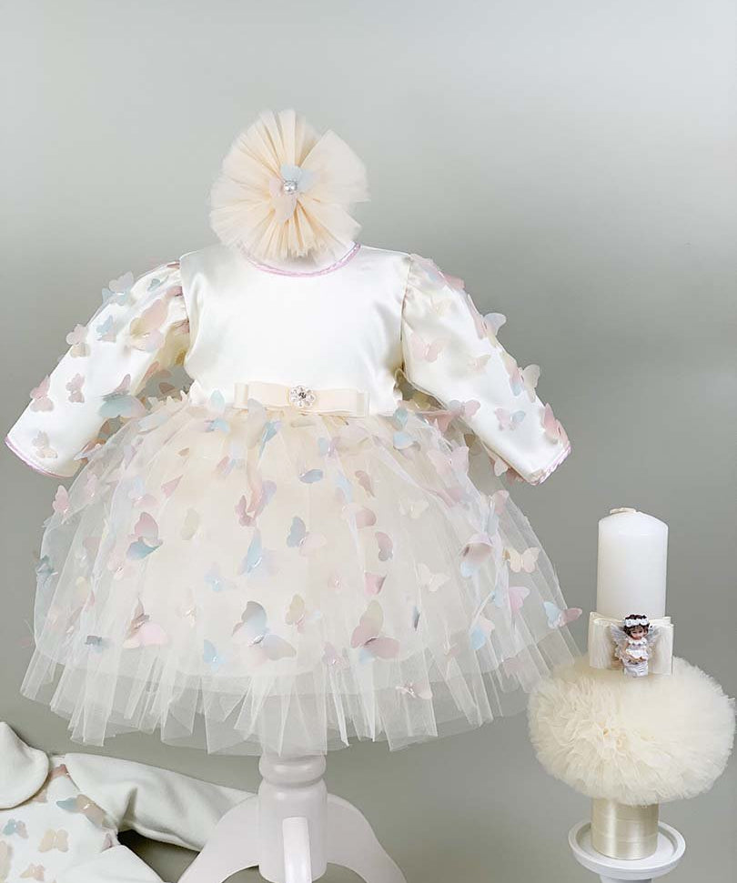 Set botez fetita cu fluturi colorati - Botez bebelusi