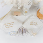 Set Complet Botez Bebelusi cu Rochita din Dantela si Cutie Personalizata - Malika - Botez bebelusi
