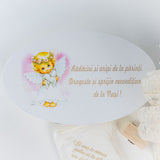 Set Complet Botez Bebelusi cu Rochita din Dantela si Cutie Personalizata - Malika - Botez bebelusi
