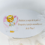 Set Complet Botez Bebelusi cu Rochita si Cutie Personalizata - Dahlia - Botez bebelusi