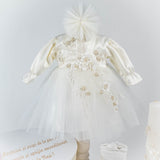 Set Complet Botez Bebelusi cu Rochita si Cutie Personalizata - Dahlia - Botez bebelusi