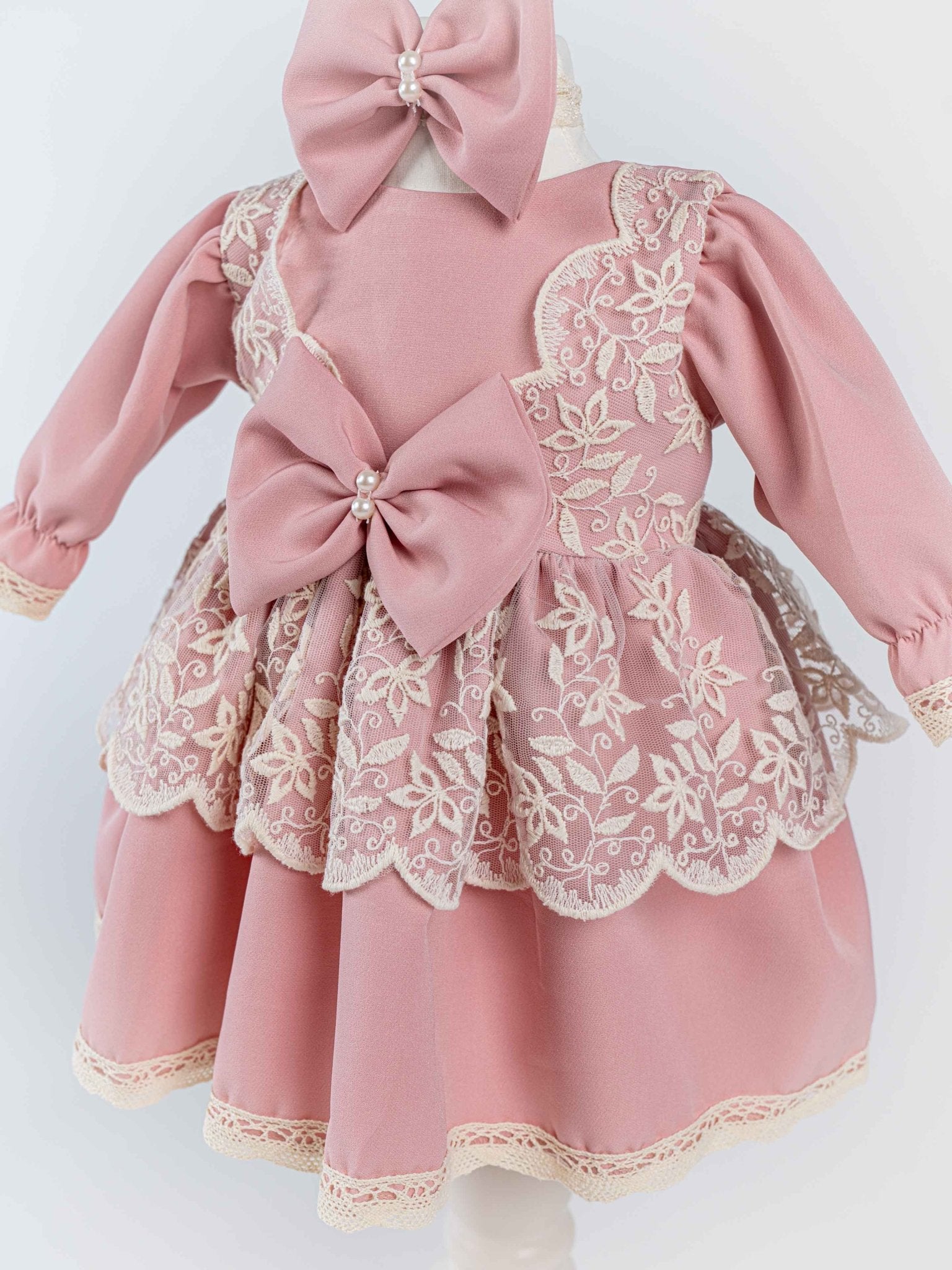 Set Complet Botez Bebelusi cu Rochita si Cutie Personalizata - Melody - Botez bebelusi